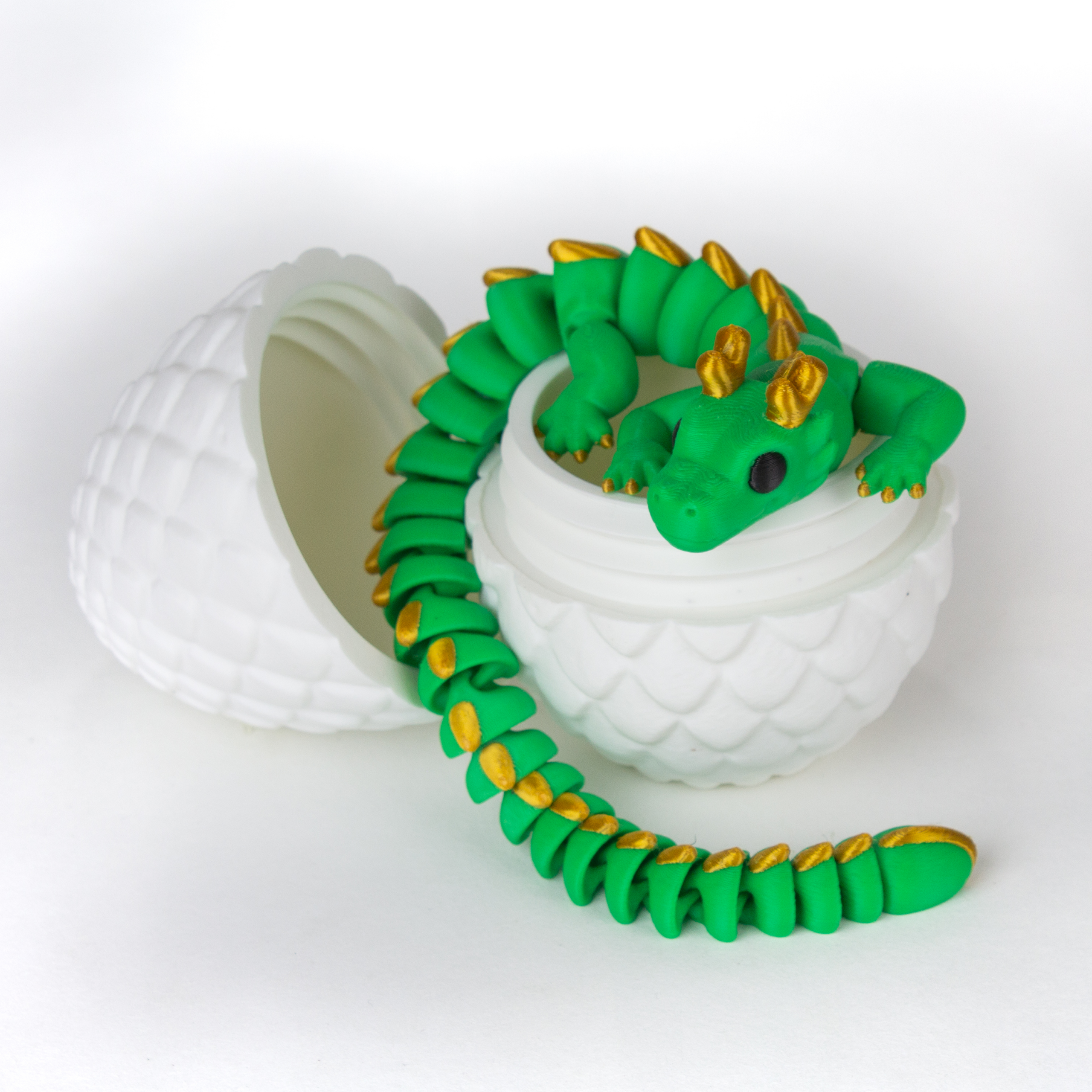 3D-geprint Dragon Egg – Mystiek drakenei met unieke details, perfect voor verzamelaars en fantasy-fans.